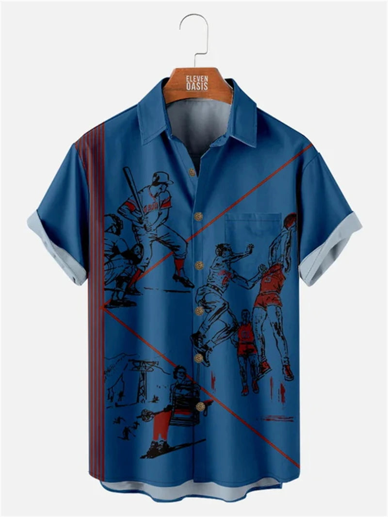 Athletic Society Button-Up Shirt