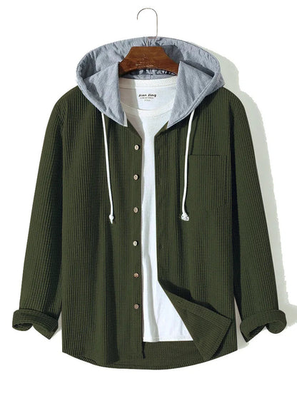 Laidback Knit Hoodie Shirt