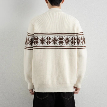 Nordic Knit Zip Cardigan