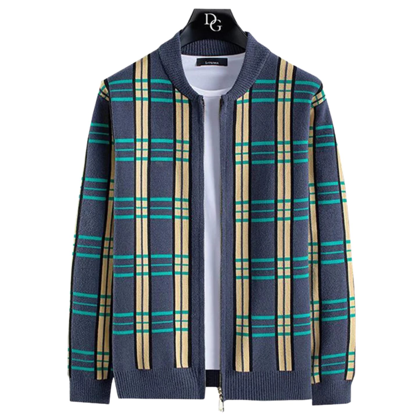 Stratford Plaid Knit Cardigan