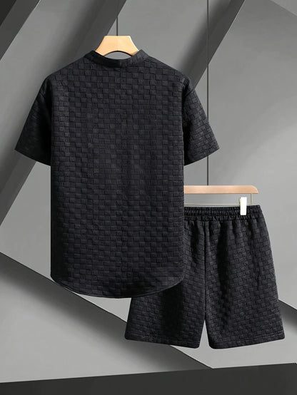 Gridline Checkered Lounge Set