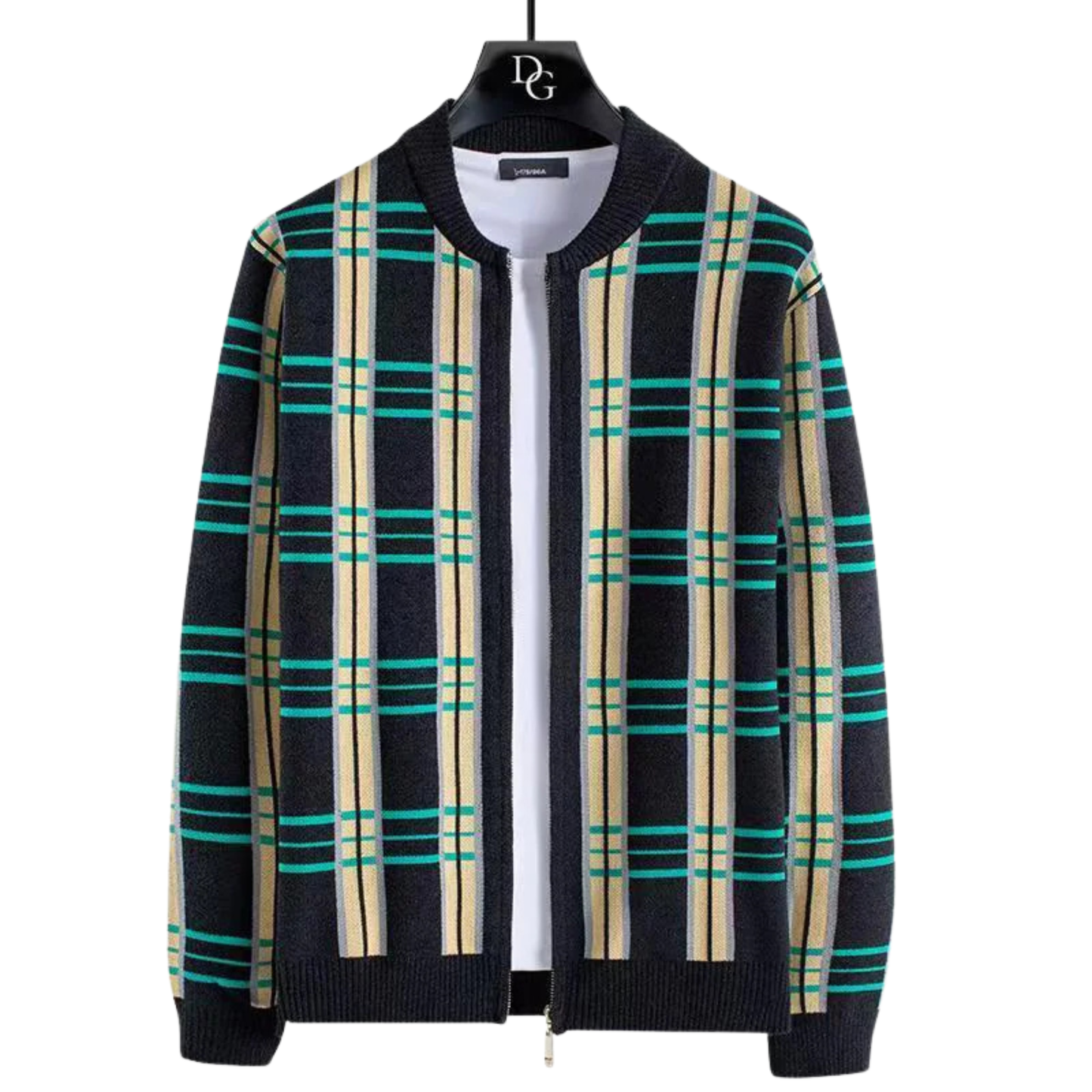 Stratford Plaid Knit Cardigan