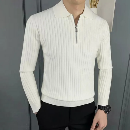 Milano Ribbed Knit Polo