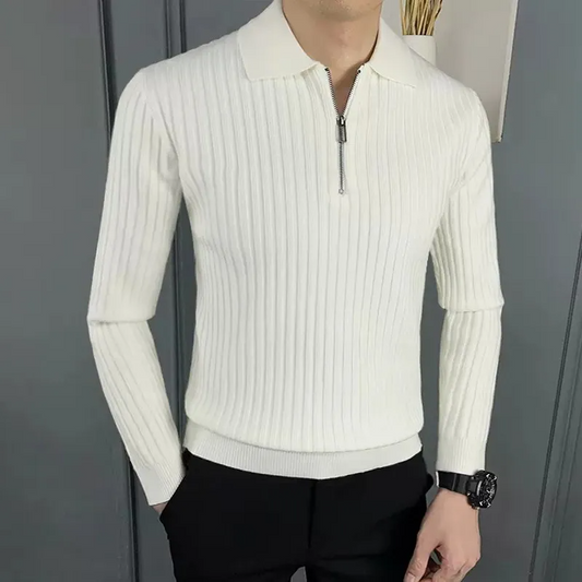 Milano Ribbed Knit Polo