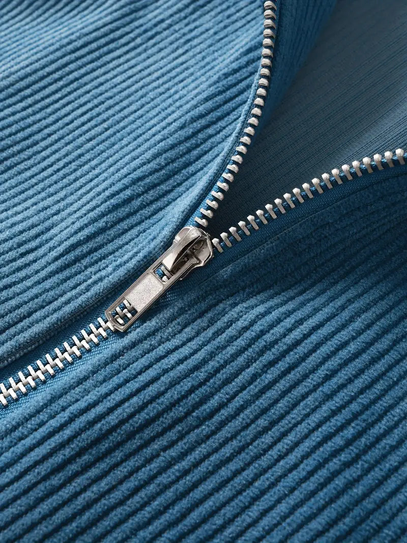 Ashford Corduroy Zip-Front Jacket