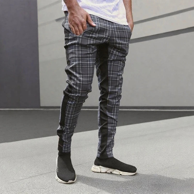 Stratford Plaid Tapered Pant