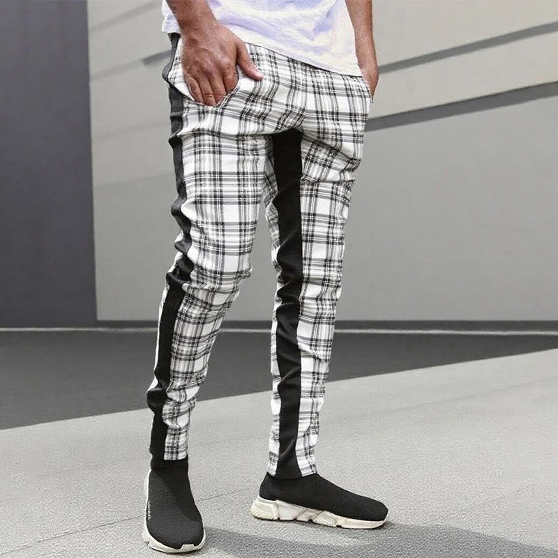 Stratford Plaid Tapered Pant