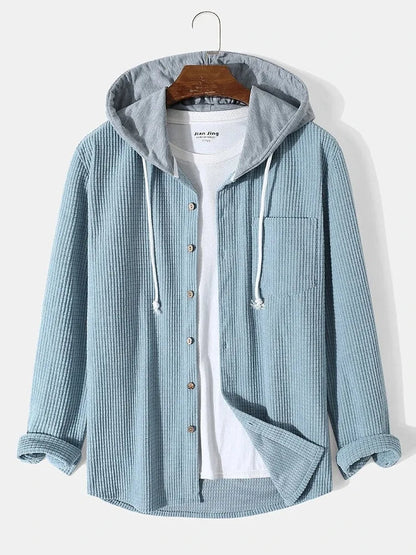 Laidback Knit Hoodie Shirt
