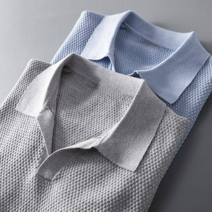 Hudson Waffle Knit Polo