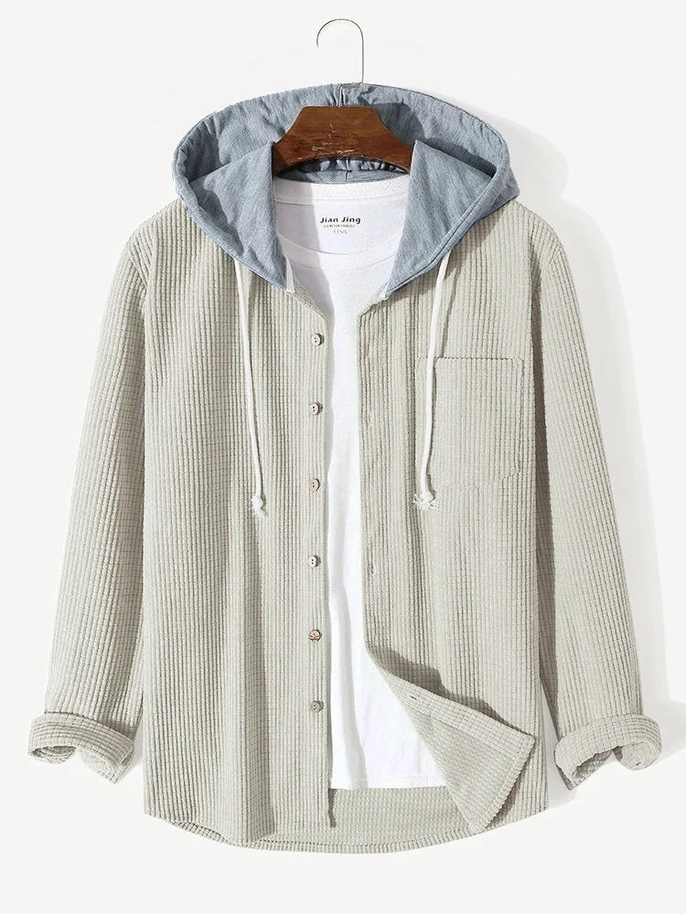 Laidback Knit Hoodie Shirt