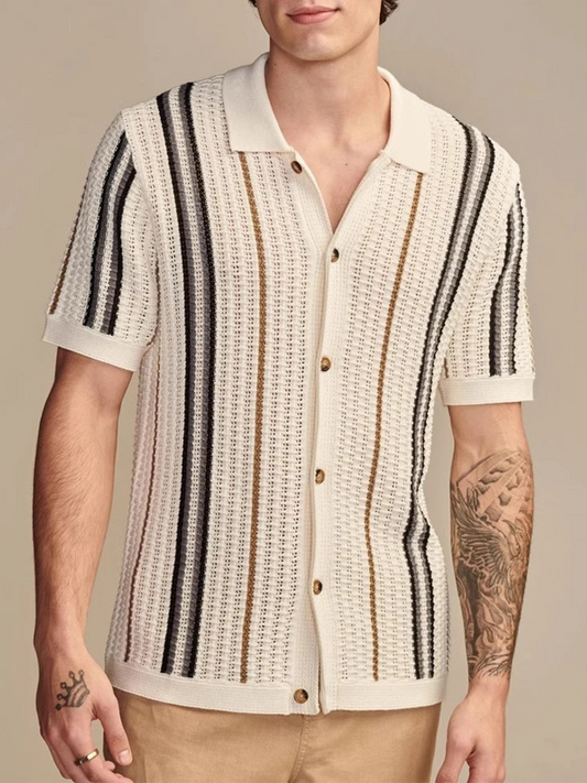 Cabana Knit Button-Up