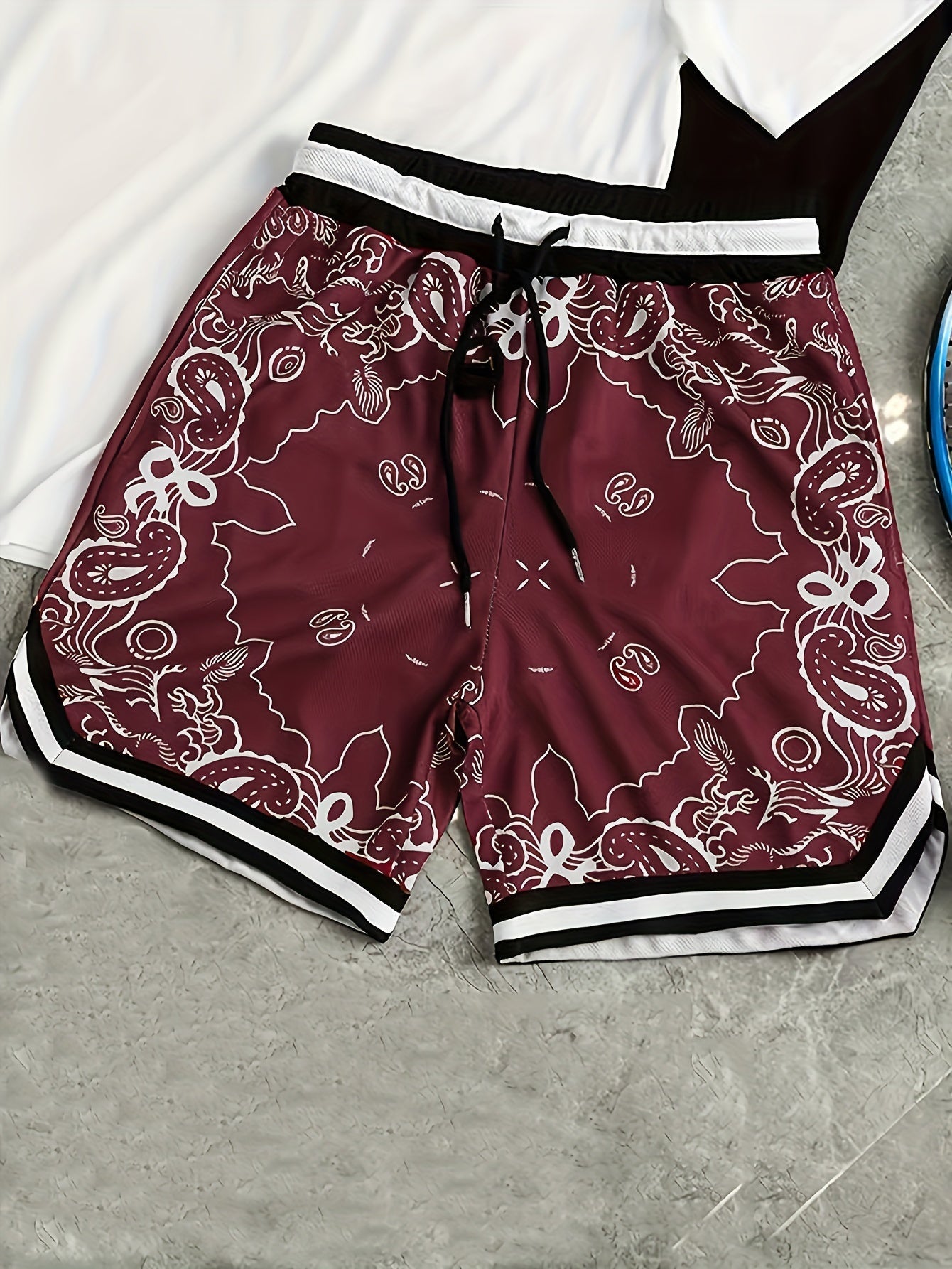 Paisley Mesh Short