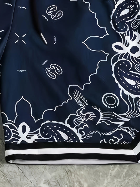 Paisley Mesh Short